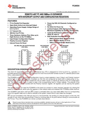 PCA9554DB datasheet  